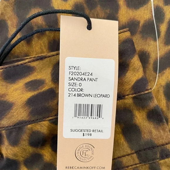 Rebecca Minkoff leopard high waisted cotton Sandra pant - Picture 12 of 12